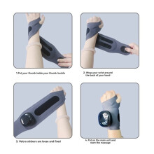 Wrist Massager with Heating Pad Voice Broadcast 9 Modes EMS Intelligent Hand Wrist Massager for Arthritis Carpal