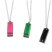 Schattige Zwanenharmonica in C Sleutel Harmonica Ketting 4 Gaten 8 Tonen Harmonica Pocketformaat voor Beginners Spelers A