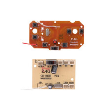 1 Set für RC-Auto-Fernsteuerungsspielzeugteile 6-Kanal 2,4-GHz-Fernsteuerung 27-MHz-Schaltung Leiterplatte Sender-Empfänger-Platine