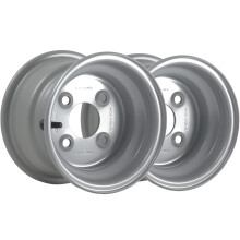 5.50x8 Steel Wheel Rim 4 stud Metric 100mm PCD 60mm Centre Hole 357kg (Set of 2)