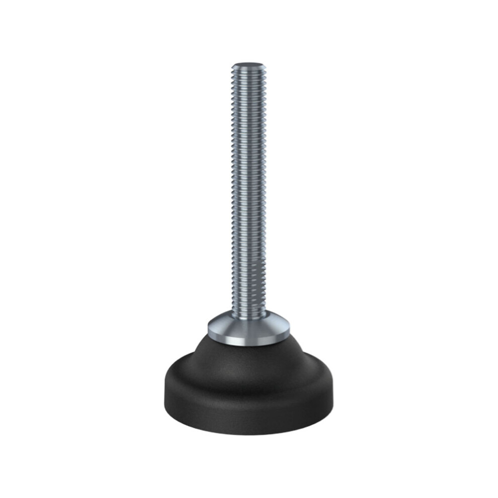 M10x70 Stainless Steel Levelling Foot With 50Mm Plastic Base 350Kg Aisi 304/A2 5056116810571