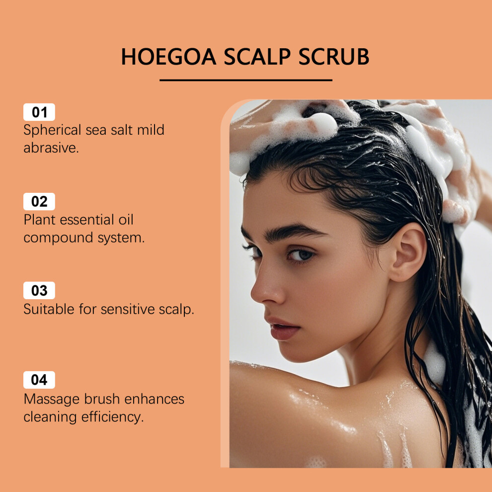 HOEGOA Scalp Nourishing Scrub Gentle cleansing exfoliation care Scalp Smooth Moisturizing Refreshing Scrub