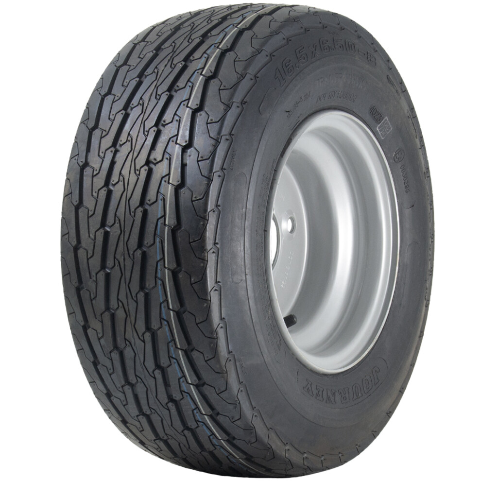16.5X6.50-8 Trailer Tyre Wheel Assembly 100Mm Pcd Journey Road Legal 355Kgs Load 5060462567812