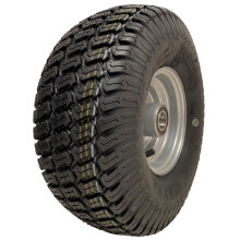 15x6.00-6 Grass Lawnmower Wheel Wanda 4ply P332 Tyre Steel Rim 25mm Bearings