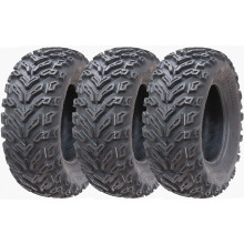 25x8.00-12 Quad ATV Tyres 6ply Wanda P3103 E-Marked Road Legal Tires (Set of 3)