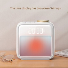 Clock Night Light, Two Level Clock, Bedside Clock Multifunctional Wake- Clock,Suitable for Children and Teenagers