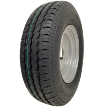 145R10 Trailer Tyre & Wheel Assembly 4 stud 100mm PCD 84/82N Load Capacity 500kg