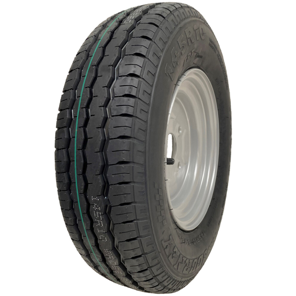 145R10 Trailer Tyre & Wheel Assembly 4 Stud 100Mm Pcd 84/82N Load Capacity 500Kg 5060462567522