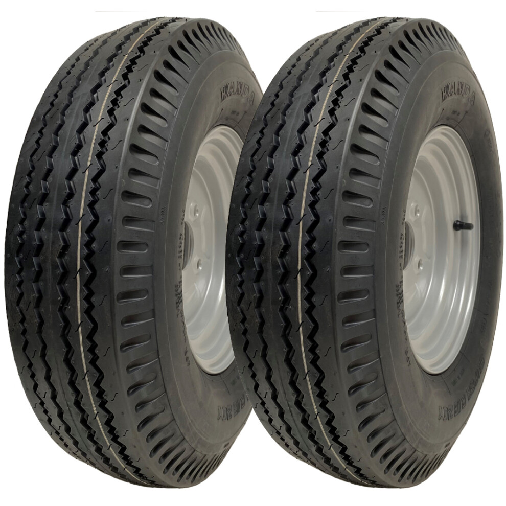5.00-10 Trailer Wheels 4-Ply High Speed Road Legal 355Kgs Wanda P802 (Set Of 2) 5060462567836