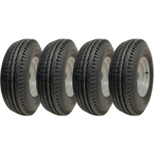 5.00-10 Trailer Wheels 4-ply High Speed Road Legal 355kgs Wanda P802 (Set of 4)