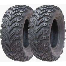 25x8.00-12 Quad ATV Tyres 6ply Wanda P3103 E-Marked Road Legal Tires (Set of 2)