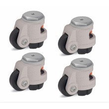 Set of 4 - Levelling Castor 45mm Wheel Blickle Castor 180kg Capacity HRIG-POA 45