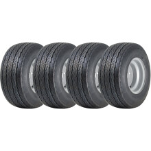 16.5x6.50-8 Trailer Tyres Wheel Assembly 4 Inch PCD Road Legal 355kgs (Set of 4)