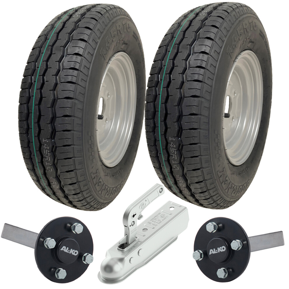Parnells 145R10c Trailer Kit High Speed Road Legal Wanda Wheels, Alko Axles & Hitch 750Kg