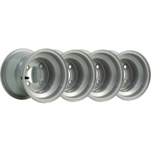 7.00x8 Golf Buggy Rims Silver 4 Inch PCD Yamaha E-Z-go Club car Garia (Set of 4)