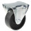 Parnells 75mm fixed castor with black cast iron wheel 1