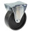 Parnells 125mm fixed castor with black cast iron wheel 1