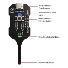 D2 Inductance Tester Motherboard Coil Tester Inductor Detector Repair Tool Electromagnetic Induction Quick Fault Check