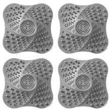Récupérateur de Cheveux pour Bonde de Baignoire et Lavabo, en Silicone, 13 cm (5,12 Pouces), pour Bonde Plate, Salle de Bain et Cuisine