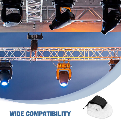 Black PVC Stage Light Rain Cover Waterproof Outdoor Light Shield