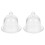 2Pcs Glass Cake Holder with Dome Elegant Covered Dessert Plate 2