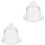 2Pcs Glass Cake Holder with Dome Elegant Covered Dessert Plate 3