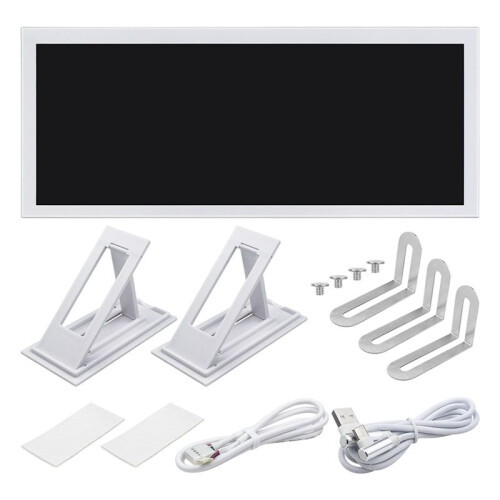 Écran Secondaire IPS de 12,3 Pouces 1920x720 Affichage Intelligent USB Type-C Écran Étendu pour Moniteur D'Ordinateur CPU GPU RAM