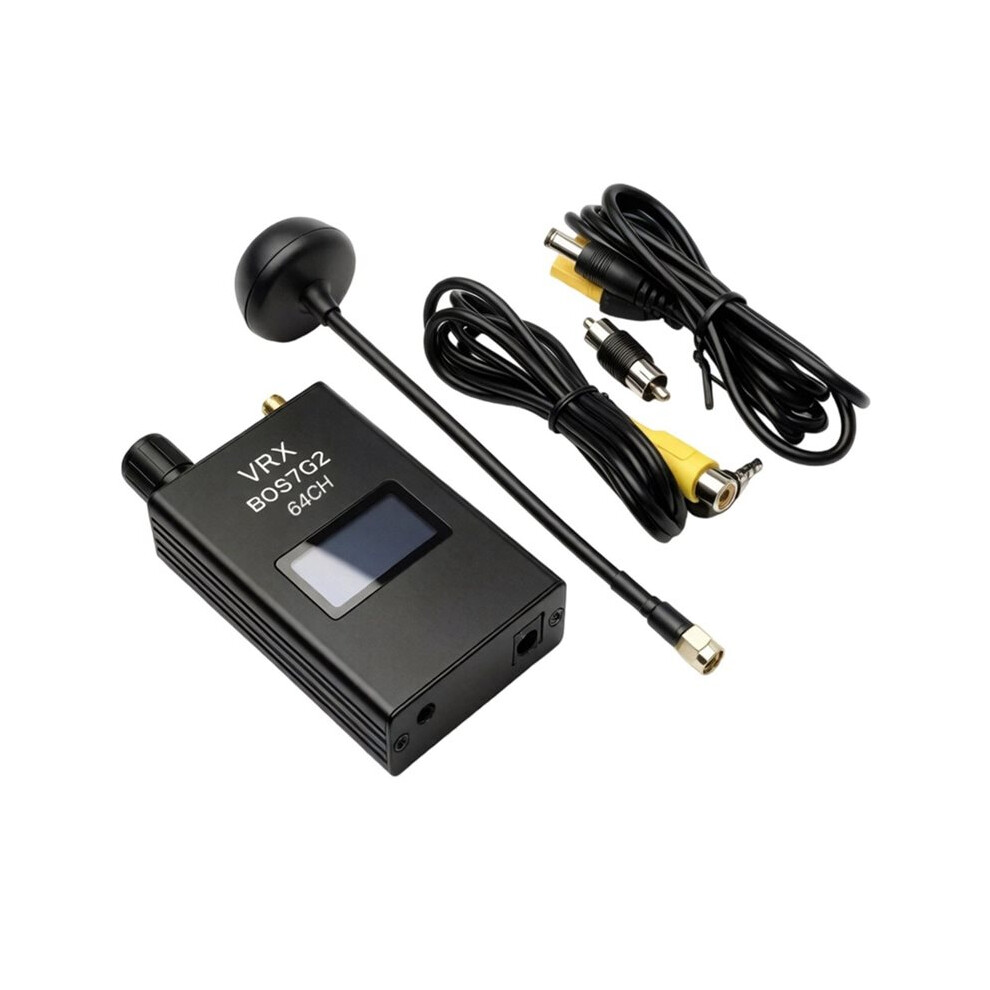 7.2G Fpv Vrx Fpv Video Receiver Vrx7g2 64Ch For Fpv Rc Drone Black 4712489500341