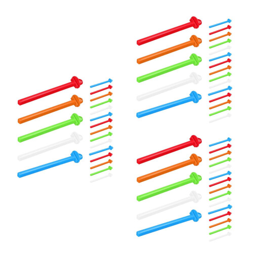 60Pcs Multi-Color Plastic Cage Bird Perches Climbing Rest Platform 2