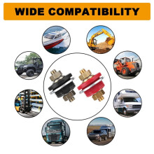 Connettore di Giunzione di Alimentazione Remota per Batteria da 3/8" per Impieghi Gravosi 300A 24V Kit di Terminali A Vite per Auto, Campeggio,
