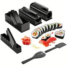 Sushi Making Kit Sushi Mould DIY Sushi Ware Kitchen Gadget Rice and Vegetable Roll Seaweed Sushi Roll Tool for Beginner