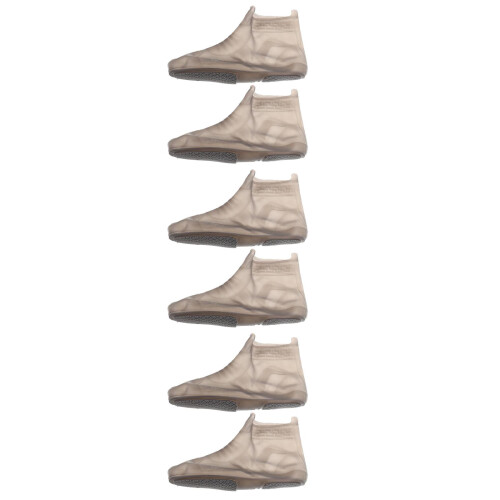 3Pairs Grey Waterproof Silicone Shoe Covers Antislip Rain Boot Covers 2