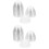 200Pcs Transparent Garden Plant Dome Cover Durable Plastic Protector 4