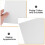 100Pcs White T-Shirt Folding Form Cardboard Inserts for Neat Storage 4
