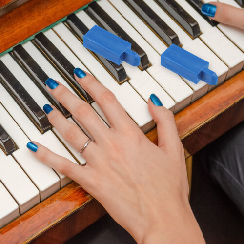 Piano Tuning Tools Blue 4pcs Hole Plugs 1.6in 2
