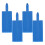 Piano Tuning Tools Blue 4pcs Hole Plugs 1.6in 11