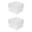 2Pcs Transparent Plastic Photo Organizer Box Card Storage Case 4