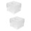 2Pcs Transparent Plastic Photo Organizer Box Card Storage Case 6