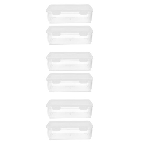 6Pcs Transparent Bread Container PP Bread Box with Sealed Lid 2