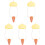 5Pcs Automatic Watering Spikes Light Yellow for Indoor Plants 2