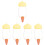 5Pcs Automatic Watering Spikes Light Yellow for Indoor Plants 4