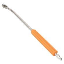 Prolunga per Lancia Idropulitrice In Acciaio Inox con Attacco Rapido da 1/4" per Autolavaggio, Colore Arancione.