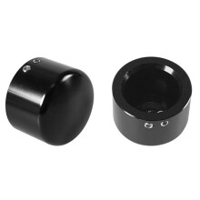 Suitable for XL883N 1200L 48 72 Dyna Softtail Modification, Personalized Retro Front Axle Decorative Cover Black