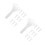 20Pcs Durable White Plastic Wedding Flower Holders for Bridal Bouquets 3