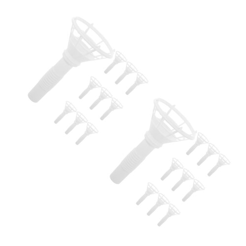 20Pcs Durable White Plastic Wedding Flower Holders for Bridal Bouquets 2