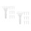 20Pcs Durable White Plastic Wedding Flower Holders for Bridal Bouquets 4