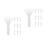 20Pcs Durable White Plastic Wedding Flower Holders for Bridal Bouquets 5