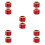 10Rouleaux Stickers Prank Rouge Use Only Imperméables Adhésifs 3