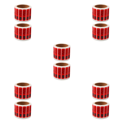 10Rouleaux Stickers Prank Rouge Use Only Imperméables Adhésifs 2