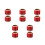 10Rouleaux Stickers Prank Rouge Use Only Imperméables Adhésifs 4
